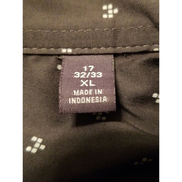 Van Heusen Men's Size XL Carbon Grey Flex Collar Slim Fit Stretch Dress Shirt - Picture 6 of 9